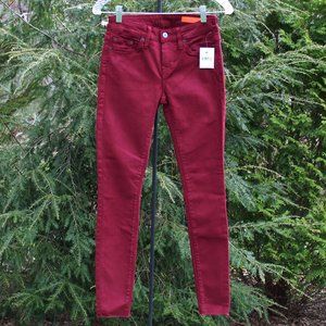 Jean Shop Heidi Raw-Hem Skinny Jeans NWT